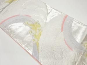 リサイクル　孔雀羽根模様織出し袋帯